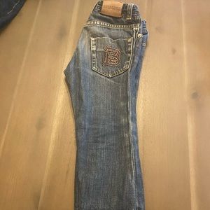 Burberry cuff jeans